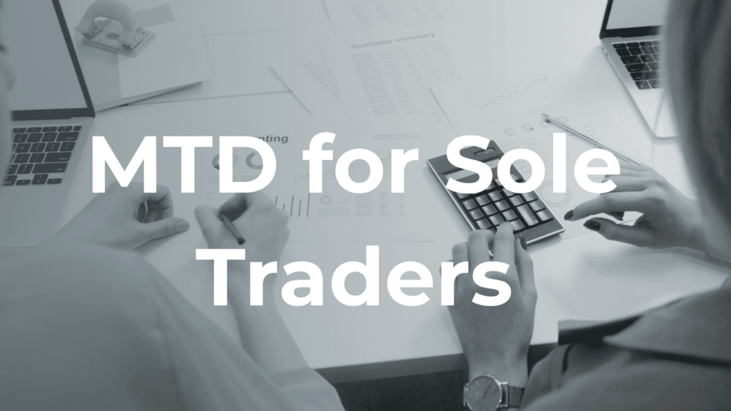 Mtd for sole trade