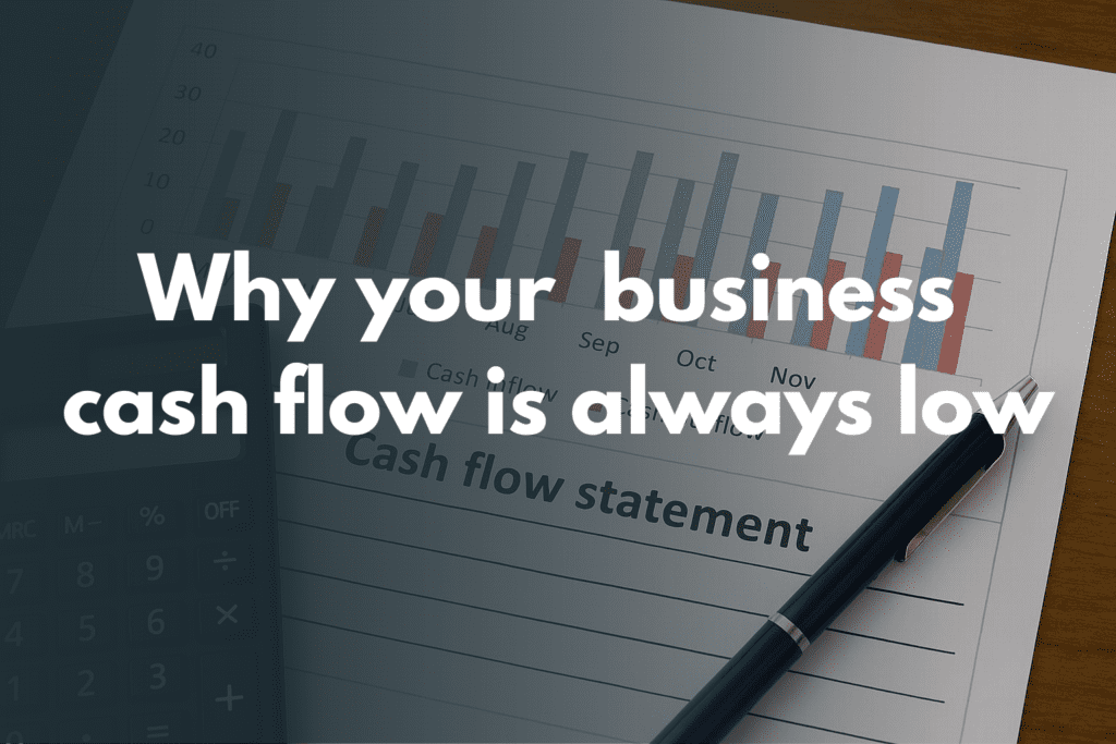why your business cash flow is always low